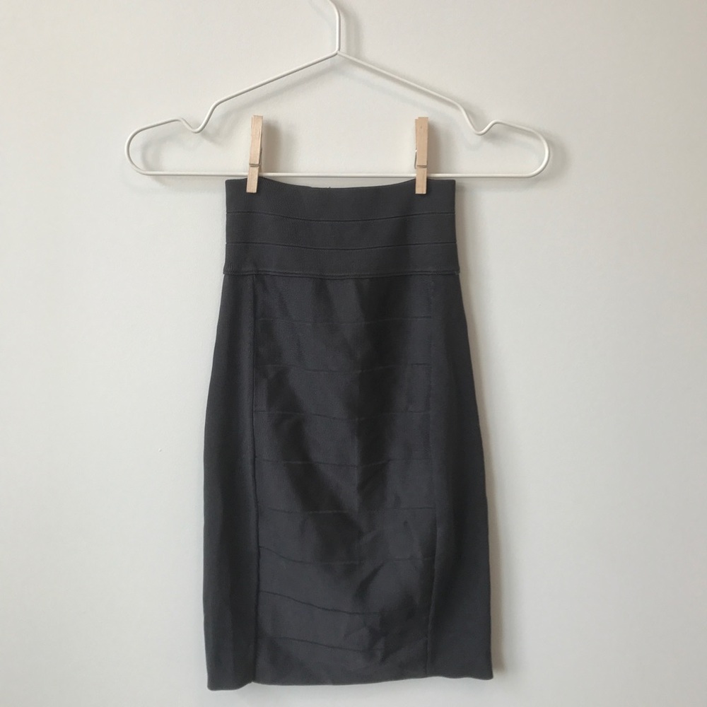 Armani Exchange High Waisted Skirt - Grey